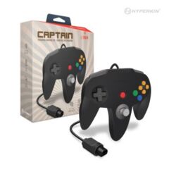 Black Nintendo 64 Captain Controller - Hyperkin