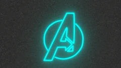 Avengers Logo Neon Light