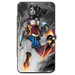 Hinged Wallet - Wonder Woman - Grey Pose