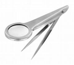 Tweezers with Magnifier