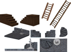 Warlock Tiles - Stairs and Ladders