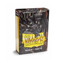 Dragon Shield - Japanese Size - 60ct - Matte Black