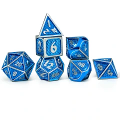 Behemoth RPG Dice Set Brushed Blue - Hymgho Dice