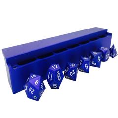 Precision CNC Aluminum Dice Set with Dice Vault: Noble Blue