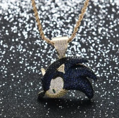 Gem Encrusted Sonic Necklace - Sonic