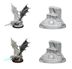 Dungeons & Dragons Nolzur’s Marvelous Miniatures: White Dragon Wyrmling