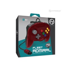 Red Nintendo 64 Fleet Admiral Wired Controller - Hyperkin