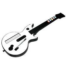 White Nintendo Wii Guitar Hero Controller