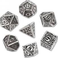 Steampunk Dice Set - Black & Metal (Q-Workshop)