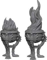 WizKids Deep Cuts Unpainted Miniatures: Braziers