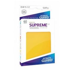 Ultimate Guard Supreme UX Sleeves Japanese Size Matte Yellow 60ct