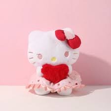 Hello Kitty With Heart Plush - Sanrio