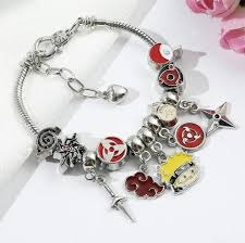 Naruto Themed Pandora Style Charm Bracelet