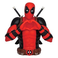 Deadpool Coin Bank Heart Symbol