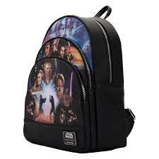 Star Wars Trilogy 2 Triple Pocket Logo (Mini Backpack) - Star Wars Loungefly