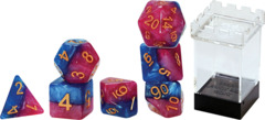 Gate Keeper Dice - Halfsies - The Court Jester - 7 Dice Set