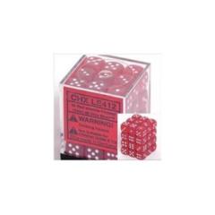 36 Red w/white - Frosted - LE412