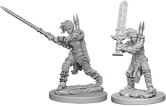 Pathfinder Battles Deep Cuts - Unpainted Miniatures - Human Barbarian Female