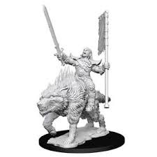 Pathfinder Battles Unpainted Miniatures: Orc on Dire Wolf