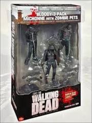 Bloody Black + White Michonne + Pet Zombie (The Walking Dead)