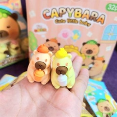 Capybara Cute Little Baby Erasers