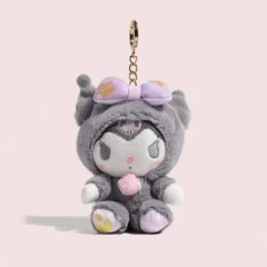 Kuromi Pajama Plush Keychain