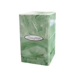 Satin Tower - Marble - Lime Green and White