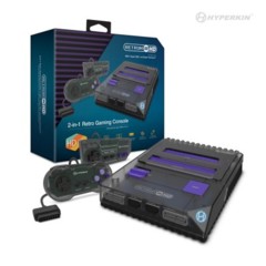 RetroN 2 HD Gaming Console for NES®/ SNES®/ Super Famicom™ (Smoke) - Hyperkin