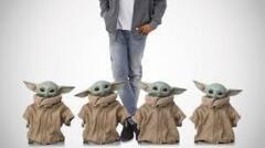 Cardboard Cutout - Baby Yoda 4 Pack