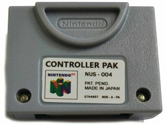 Authentic Nintendo 64 Memory Card