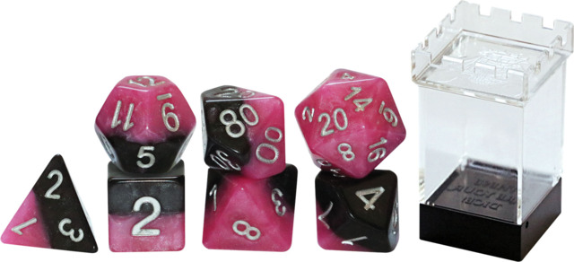 Gate Keeper Dice - Halfsies - Glamour - 7 Dice Set