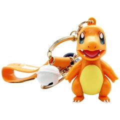 Charmander Pokemon Wristlet Keychain with Bell - Pokemon