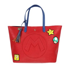 Super Mario Mixed Icons Tote Bag  - Synthetic Leather