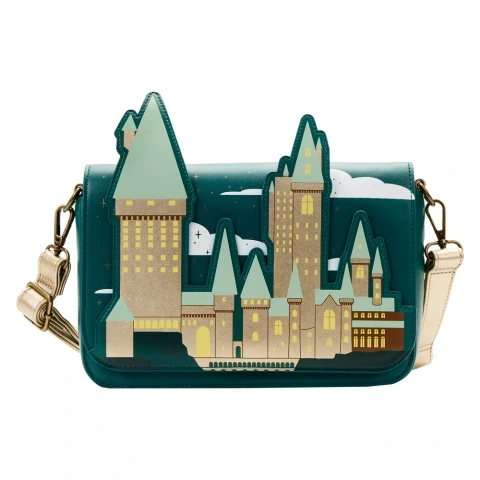 Harry Potter Golden Hogwarts Castle (Loungefly) Crossbody Bag