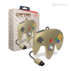 Gold Nintendo 64 Captain Controller - Hyperkin