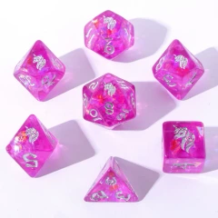 HYMGHO Dice - Lumina Unicornia RPG Dice Set