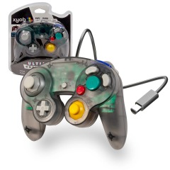 Smoke Black Gamecube Controller - XYAB