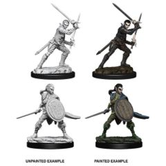 D&D Unpainted Minis - Female Elf Fighter