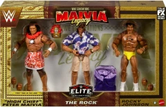 WCW Generations - Maivia Legacy (The Rock, High Chief Perter Maivia, Rocky Johnson) Action Figure Set