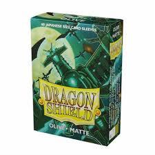 Dragon Shield: Matte Olive Japanese Sized Card Sleeves