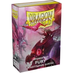 Dragon Shield - Fury - Dual Matte Sleeves - Japanese Size