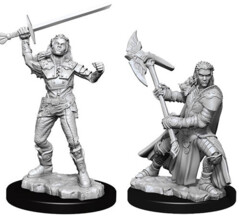 D&D Nolzur's Marvelous Miniatures - Half-Orc Fighter Female