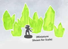 Monster Scenery - Peridot Crystals