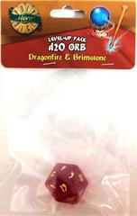 Dragonfire - Brimstone - 1d20 Orb (PolyHero Dice) - Level Up Pack