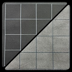 Chessex 96480 - Reversable Battlemat - 1'' Square Black-Grey (23.5