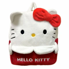 Sanrio - Hello Kitty 3D Bow Embroidered Full Body Plush 16'' Backpack