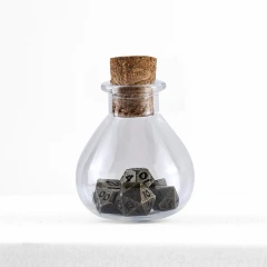 Unseelie Mini Metal RPG Dice Set – Bronze