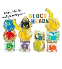 Gate Keeper Games - “Block Head” Inclusion Dice - 7 Dice Set