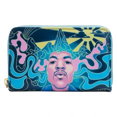 Loungefly Jimi Hendrix Psychedelic Glow Landscape Zip Around Wallet