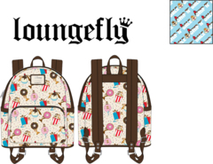 Loungefly - Chip and Dale Snackies AOP Mini Backpack